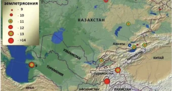 Землетрясение зафиксировано на территории Казахстана