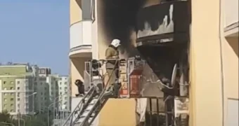В Актау произошел пожар в жилом доме
