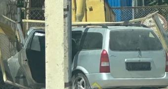 В Мунайлы автомобиль въехал в газовую трубу
