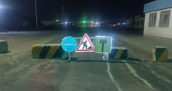Автодорогу закрыли в пригороде Актау