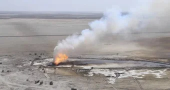 За полугодовой пожар на месторождении Каратурун в Мангистау требуют взыскать 2,2 млрд тенге