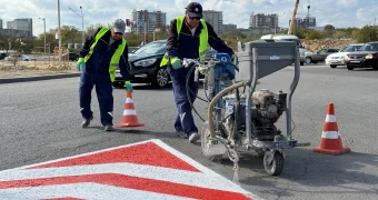 Чудо-термопластик: актауские автовладельцы довольны новой дорожной разметкой