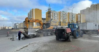 Из-за аварии отключили от горячей воды и отопления несколько микрорайонов в Актау