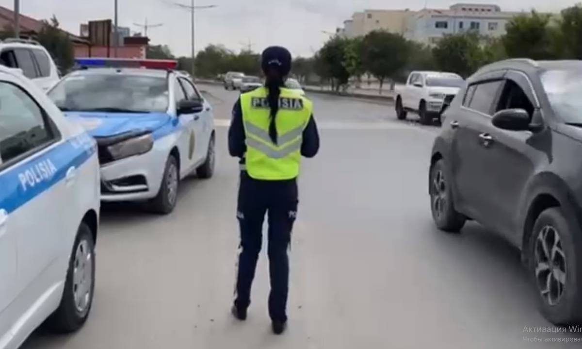 В Жанаозене женщины-полицейские теперь будут патрулировать дороги