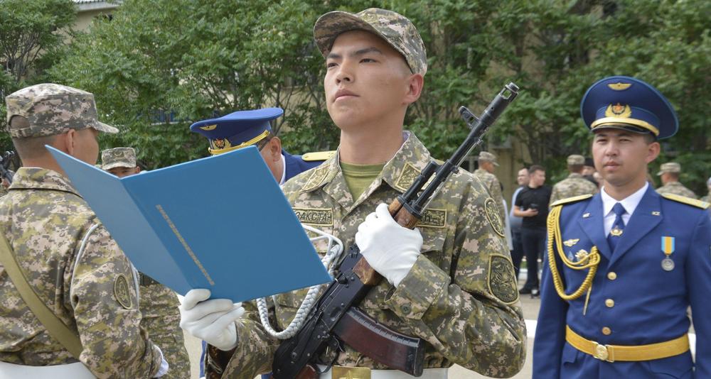 Принятие присяги. Фото предоставила пресс-служба Актауского гарнизона