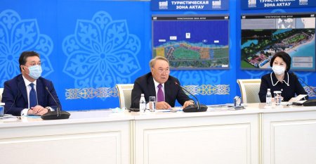 Нурсултан Назарбаев принял участие в презентации международного туристического хаба в Актау