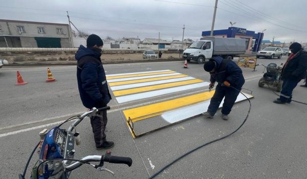 Чиновников попросили разобраться с опасной «зеброй» в пригороде Актау