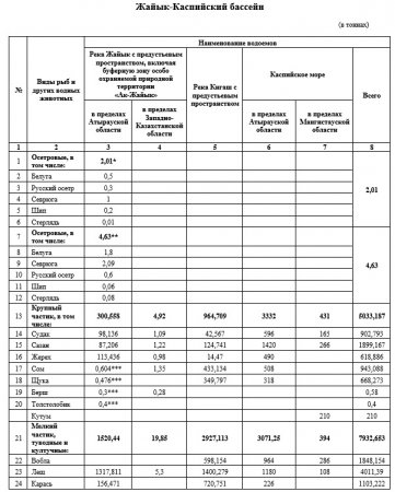 В Мангистау установят лимиты вылова рыбы с 1 июля 2024 года