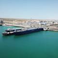В порту Курык продолжается строительство многофункционального морского терминала «Саржа»