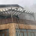 В Актау горел балкон двухэтажного коттеджа